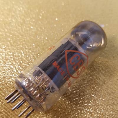 CBS 12BH7A tNOS AT1000 TESTED Vacuum Tube black plate 12BH7 dual triode 1951-1959 image 8