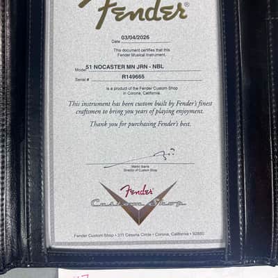 2026 Fender Custom Shop 51 Nocaster Journeyman Relic Nocaster Blonde ~ As New! image 24