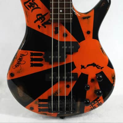 Custom Painted 2019 Ibanez Gio SGR 200B With Light Relic and Graphics image 1