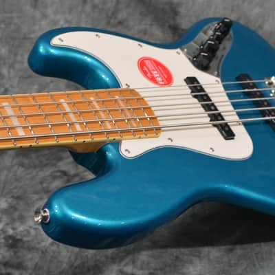 Squier Classic Vibe Active '70s Jazz Bass 5-String Ocean Turquoise w/ FREE Same Day Shipping image 5