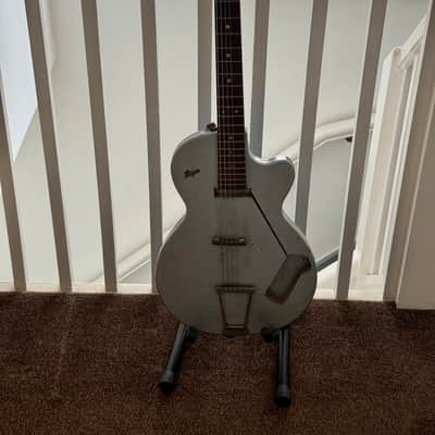 Hofner Colorama 1958-1959 - Two tone silver/blue colour image 7