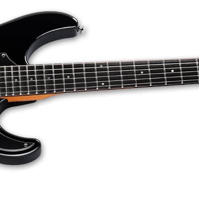 ESP LTD SN-1 HT Baritone Electric Guitar. Black image 5