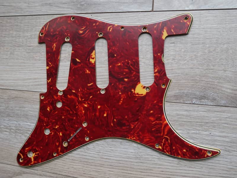 62 Fender Stratocaster celluloid tortoise pickguard AVRI USA 1960 thru 1962 strat guard image 1