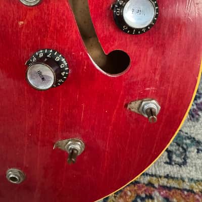 Premium Vintage 1967 Gibson ES-335 TDC Cherry Red Electric Guitar (Serial #898471) image 5