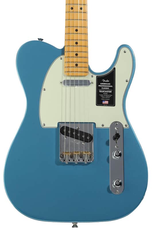 Fender American Professional Classic Telecaster Electric Guitar - Faded Lake Placid Blue image 1