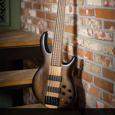 Cort C5 Plus OVMH  Artisan Series C5 Plus 5-String Bass – Antique Brown Burst image 3