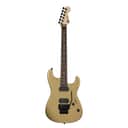 Charvel Pro-Mod San Dimas Style 1 HH FR RW 6-String Right-Handed Electric Guitar with Alder Body, Bolt-On Maple Neck, and Rosewood Fingerboard (Pharaohs Gold)