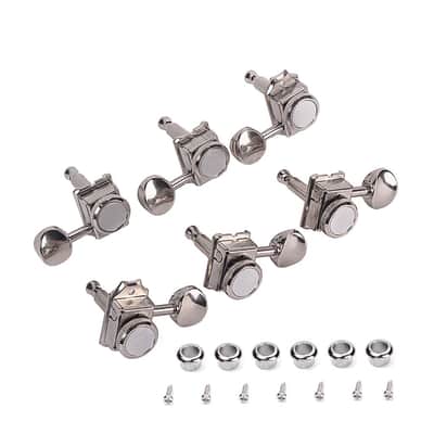 6 Inline Vintage Guitar Locking Tuners Tuning Pegs Keys Machine Heads Replacement for ST TL Style Electric Guitar (Right Hand) image 4