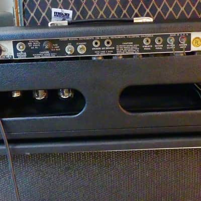 Vintage 1972 Fender Super Six (Twin) Reverb Amp Head With Original Footswitch and Mojotone Head image 5