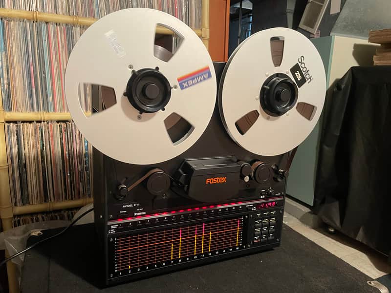 Fostex E-16 1/2" 16-Track Tape Recorder 1980s - Black image 1