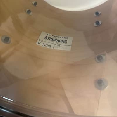 Slingerland Nashville Studio king 90s Gloss black wrap 10x10 tom Nice Cond! image 12