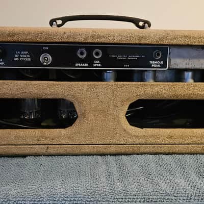 Fender Tremolux 6G9-A 30-Watt Guitar Amp head 1960 - 1963 - Blonde image 4