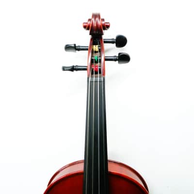 Handmade1/4 Violin Outfit–Italian Spruce,One Piece Back, Sweet Tone, Case&Bow image 8