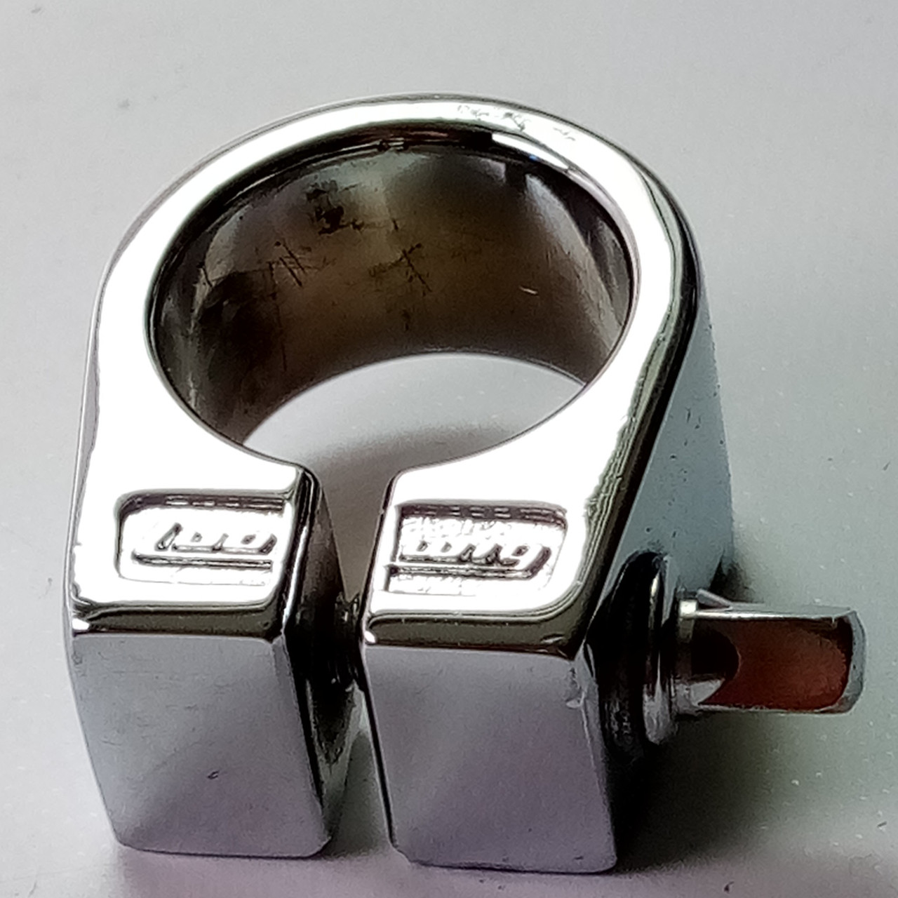 Ludwig 1763A 1"Memory Lock Chrome Stand/Mount Tube Clamp Modular 70-80s Hercules — main photograph