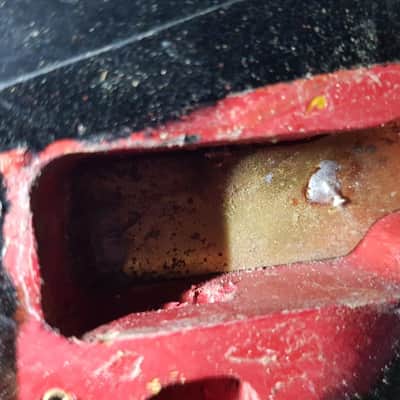 1963 FENDER JAGUAR BODY USA - DAKOTA RED CUSTOM COLOUR image 5