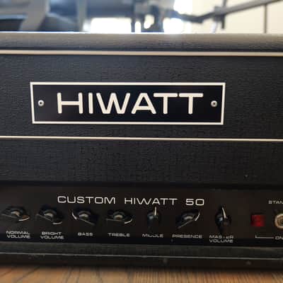 1982 Hiwatt Custom 50 DR504 Black image 3