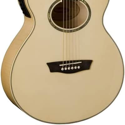 Washburn Flame Maple Mini Jumbo Acoustic-Electric Guitar image 2