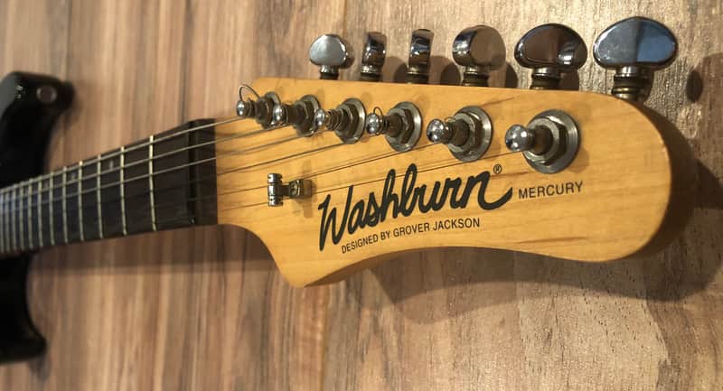 1990'S WASHBURN MERCURY MG-200 GROVER JACKSON HSS BLACK ELECTRIC