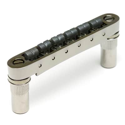 Graph Tech ResoMax NV2 AutoLock Tune-O-Matic Bridge, 6MM BLACK NICKEL PS-8863-BN image 4