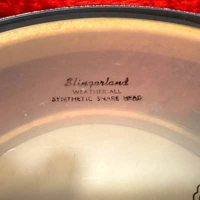 Slingerland "Time Capsule" 60's Hollywood Ace 5X14 WMP case, solid snare stand, unopened sticks image 5