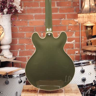 Collings I-30 LC Electric Guitar in Aged Olive Drab Green image 9