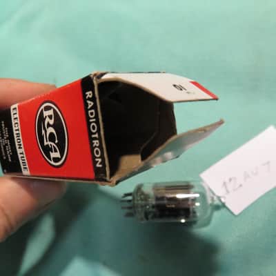 vintage RCA tube 12au7 w/ box for fender marshall gibson tube amps image 6