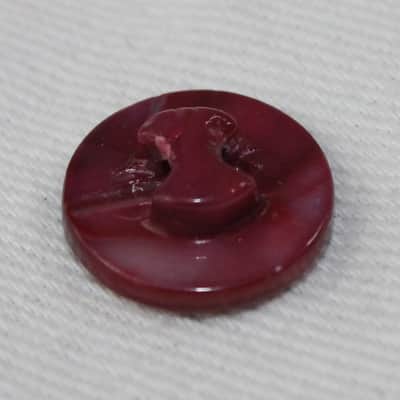 Bandoneon Button Accordion Part - Wine Red Pearl Bass Flat Button 12.7mm x 4.5mm image 2