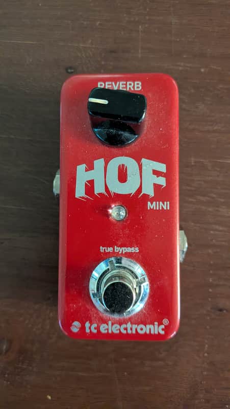 TC Electronic Hall of Fame Mini Reverb Effects Pedal- Red image 1