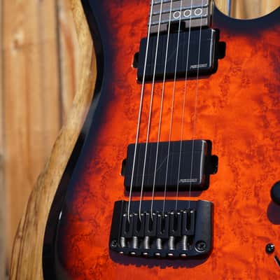 Schecter USA CUSTOM SHOP Sunset Extreme Exotic Prototype Bronze Burst 6-String Electric Guitar w/ Tolex Case (2025) image 8