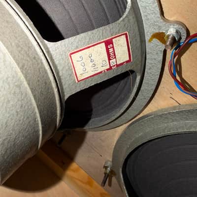 Vintage 1960s Sound City 4x10 Guitar / PA Amplifier Cabinet Columns w/ Fane 1006 image 7