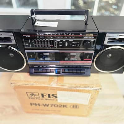 Fisher PH-W702K Rare Vintage Cassete Deck Boombox Japan Warranty Never Used 1988 image 20