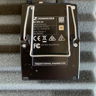 Sennheiser EW IEM G4 (Band G) Wireless In-Ear Stereo Monitoring Set - G Band: 566-608MHz - EARPHONES INCLUDED image 11