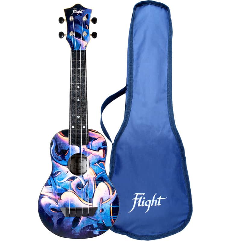 Flight TUS40 Graffiti Travel Soprano Ukulele New - Graffiti image 1