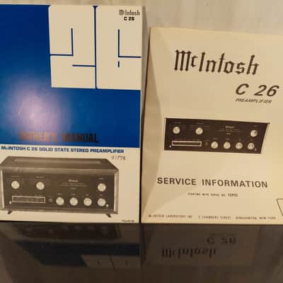 McIntosh C-26 w / Factory shipping carton , Owner's Manual and Service Information 1968 - 1978 - Black image 9