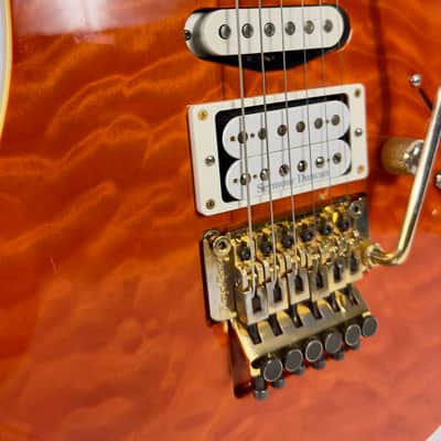 Schecter NV-3-22 Electric Guitar MIJ Japan 2018 - Orange Flame Maple image 6