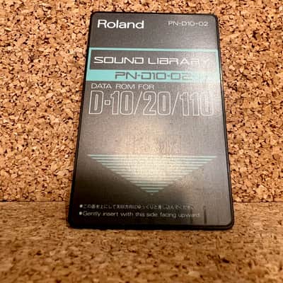Roland PN-D10-02 Sound Library Card for D10/20/110 Synths 1990s Japan