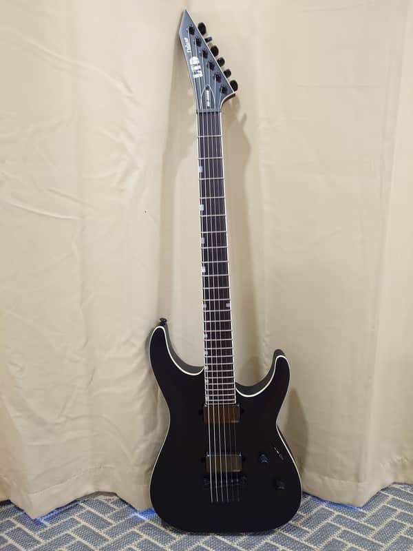 ESP LTD MH-1000 Baritone black satin image 1