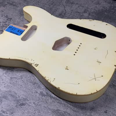 Real Life Relics 60’s Style Tele® Telecaster® Body Double Bound Aged Vintage White image 5