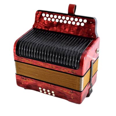 Excellent, German Made, Vintage, Top Quality, Diatonic Button Accordion Hohner Corso 8 Bass - 3 voice in G/C (Sol-Do) 21x8 buttons image 2