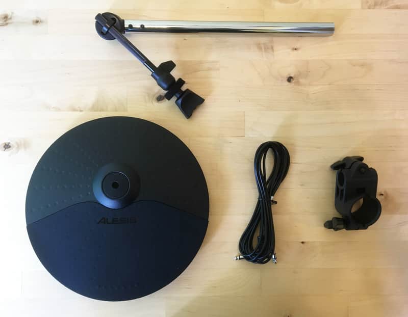 NEW Alesis Turbo Expansion Set: 10 Inch Single Zone Cymbal, 19" Arm, Clamp, 1 Cable image 1