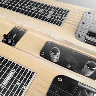 Circa 1955 Fender Dual 6 Professional Three Leg Steel Guitar w/OHSC image 13