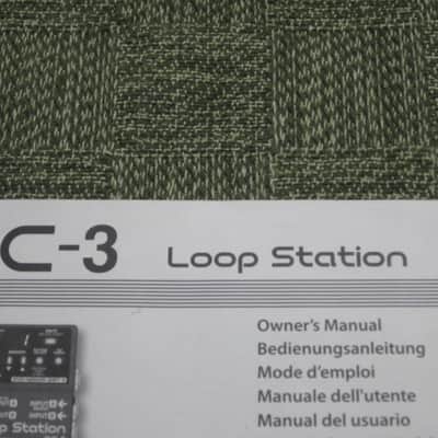 lightly handled genuine Boss Owner's Manual for RC-3 Loop Station (NO pedal / NO other items) specifically from 2012 (172 total pages cover to cover) English, German, French, Italian, Spanish, Portuguese, Dutch image 3