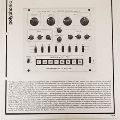 Oberheim FVS-1 Four Voice with spare EG's. image 17