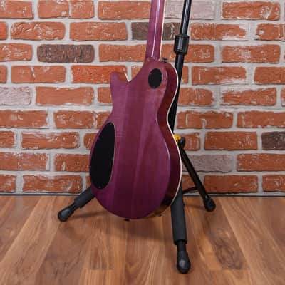 B.C. Rich USA Custom Shop Singlecut Transparent Purple 1991 w/Hard Shell Case (Refin) image 8
