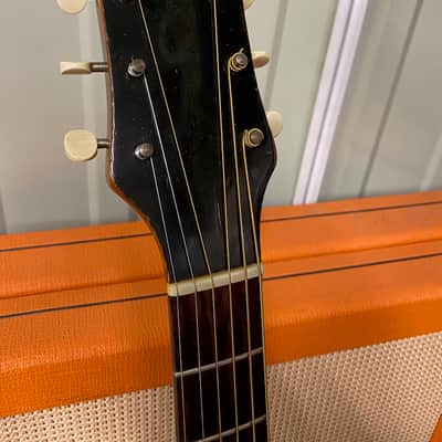 Vintage 1930s *1935* Epiphone Olympic Masterbilt Left Handed Sunburst USA Guitar image 11