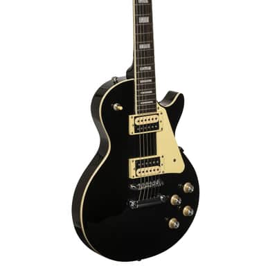 Stagg SEL-STD BLK L-Serie Standard Gloss Black image 1