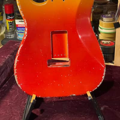 MJT VTS HSS Strat body in awesome Sunset burst! image 3