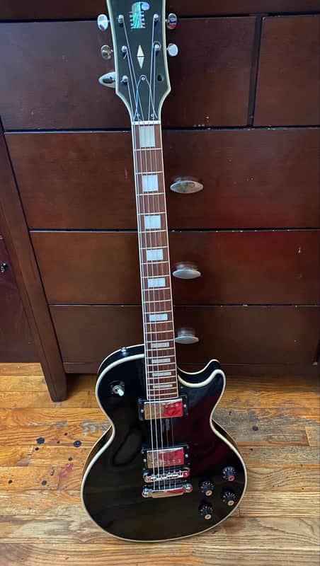 MIJ Les Paul custom 1970’s Ebony and chrome image 1