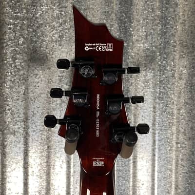 ESP LTD H-200 Flame Top Dark Brown Sunburst Guitar H200FMDBSB #1683 Used image 4