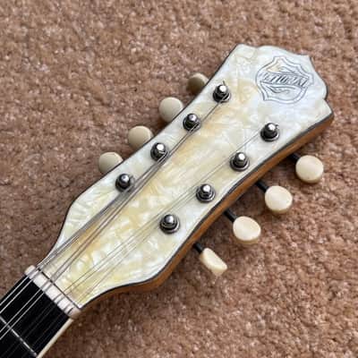 1937 National Style 3 Single Cone Mandolin w' Calton Flight Case Lilly of the Valley image 9